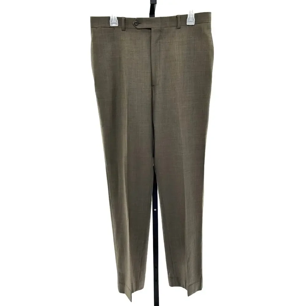 Tommy Hilfiger Men's Two Piece 100% Wool Two Button Sz Large/XL Suit MSRP $314